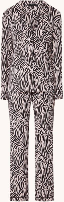 Pretty You Bamboo pyjamaset met contrasterende bies