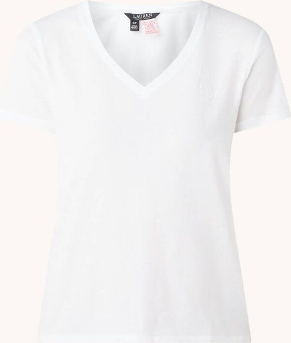 Ralph Lauren Shirt 100% katoen Van Lauren wit
