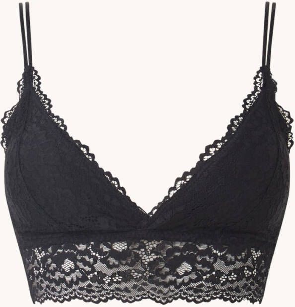 Sam Friday Brett longline bralette van kant met uitneembare vulling