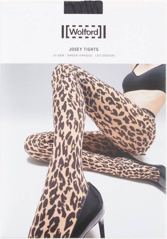 Wolford Josey panty met panterprint in 20 denier