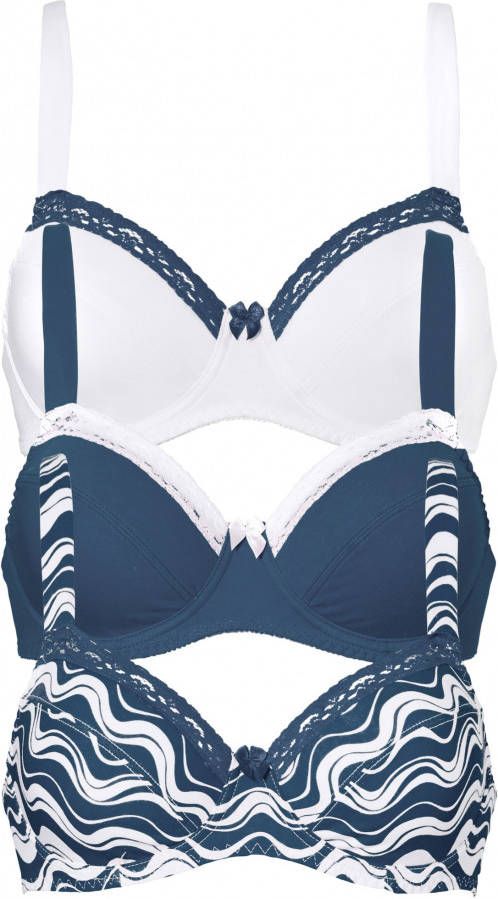 bonprix Beugel bh(set van 3)van biologisch katoen