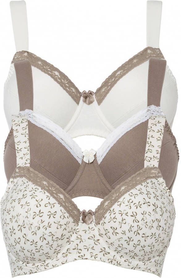 bonprix Beugel bh(set van 3)met katoen