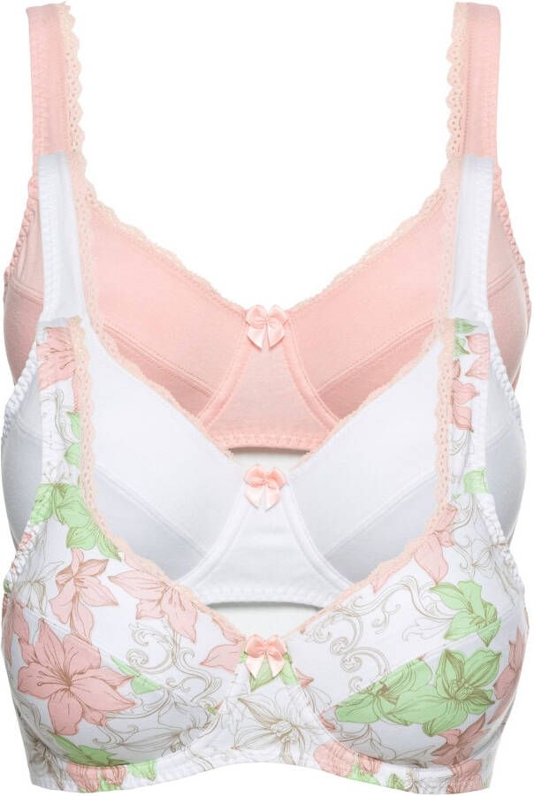 bonprix Beugel bh(set van 3)van katoen