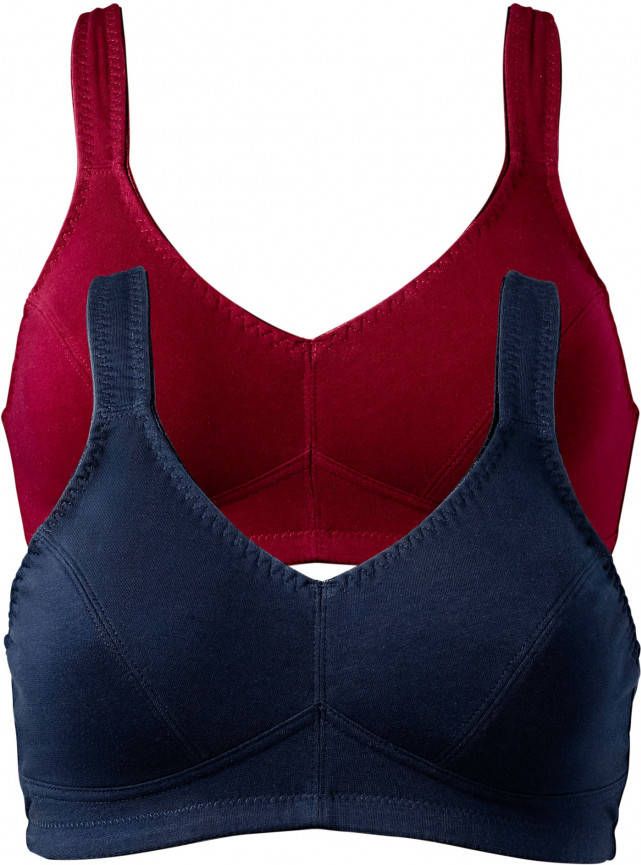 bonprix Bh zonder beugels (set van 2) van biologisch katoen
