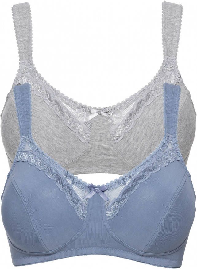 bonprix Bh zonder beugels(set van 2)met biologisch katoen