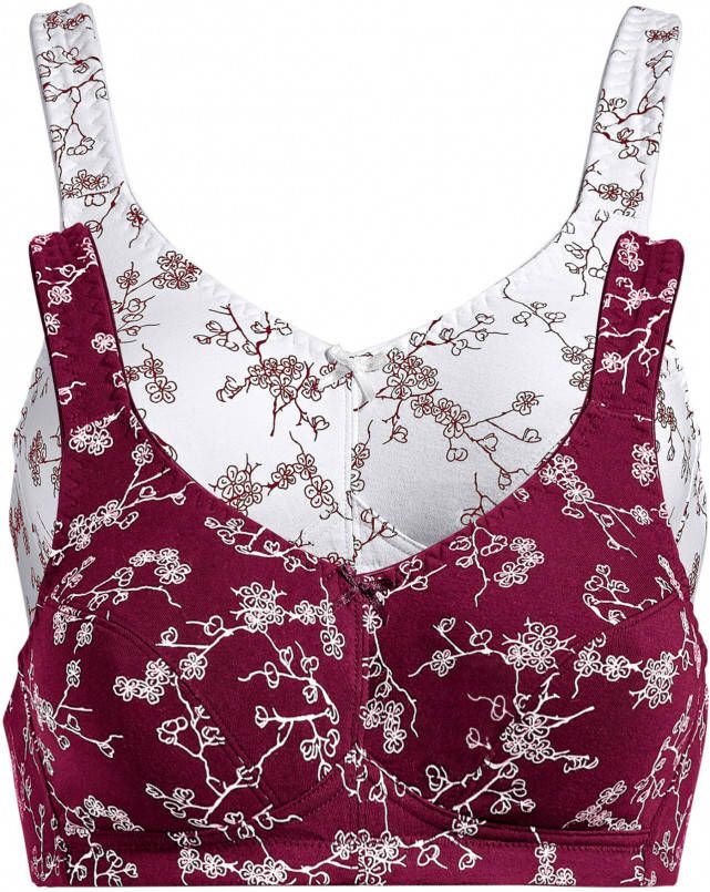 bonprix Bh zonder beugels(set van 2)met biologisch katoen