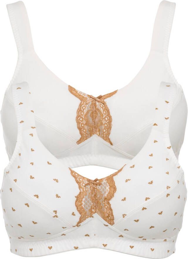 bonprix Bh zonder beugels (set van 2) met biologisch katoen