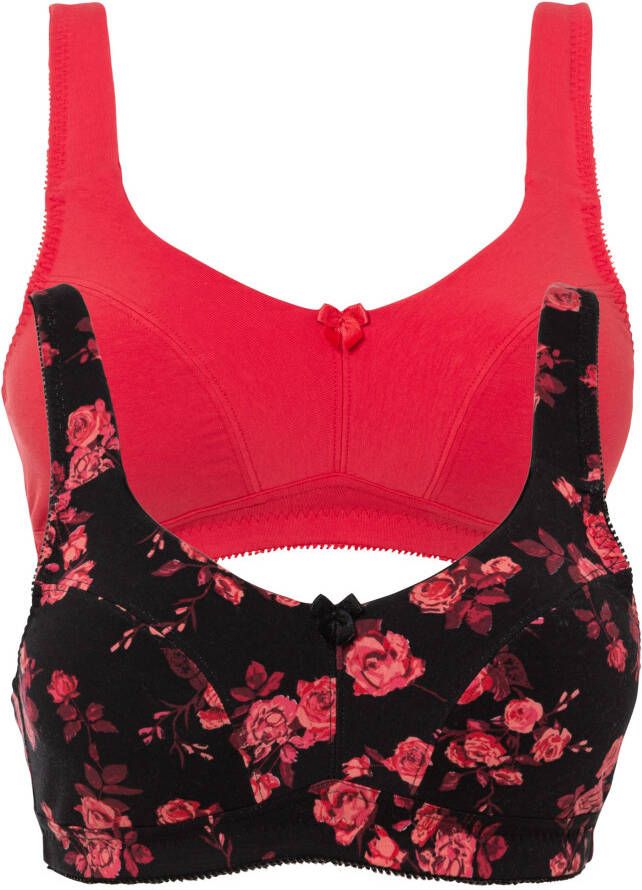 bonprix Bh zonder beugels(set van 2)met biologisch katoen