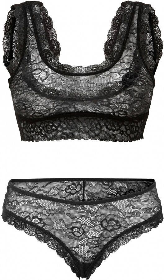 bonprix Bralette zonder beugels en brazilian slip(2 dlg. set )