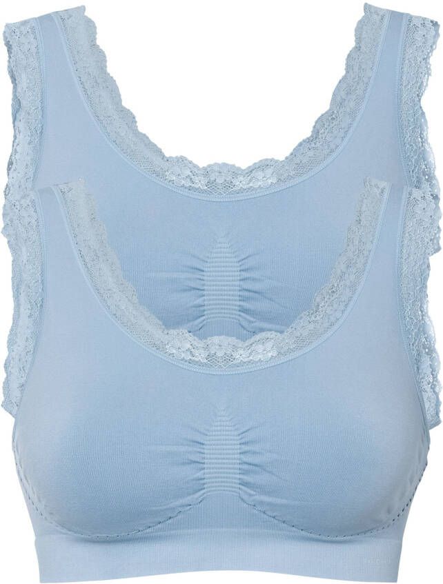 bonprix Feel Comfort naadloze bralette(set van 2 )