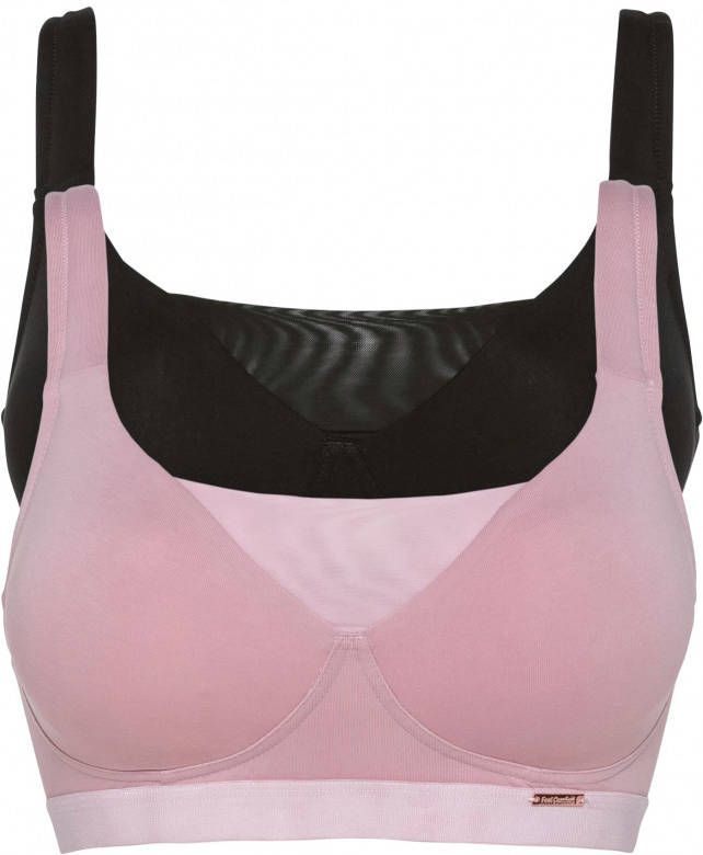 bonprix Feel Comfort T shirt bh zonder beugels(set van 2)met biologisch katoen