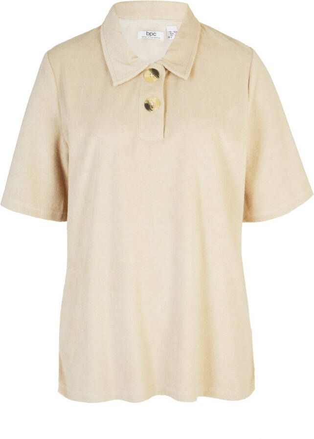 bonprix Frotté shirt met polokraag