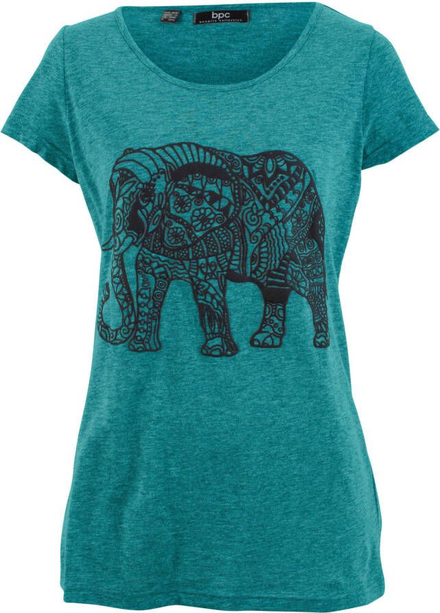 bonprix Katoenen shirt met print, korte mouw