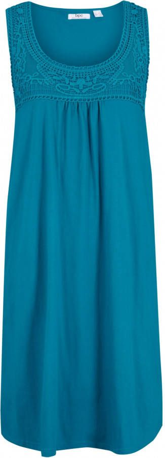 bpc bonprix collection Katoenen shirtjurk met kant