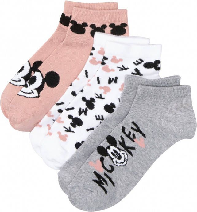 bonprix Korte sokken Mickey Mouse(3 paar )