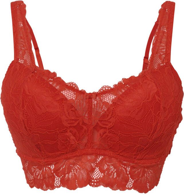 bonprix Longline bh met beugels, voorgevormde cups en versierde bandjes