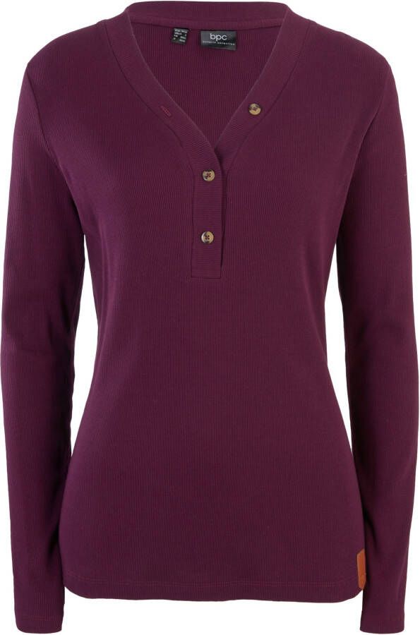 bonprix Longsleeve met knoopsluiting