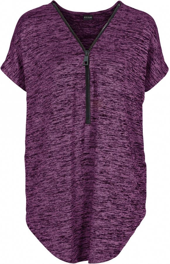 bonprix Oversized shirt met ritssluiting