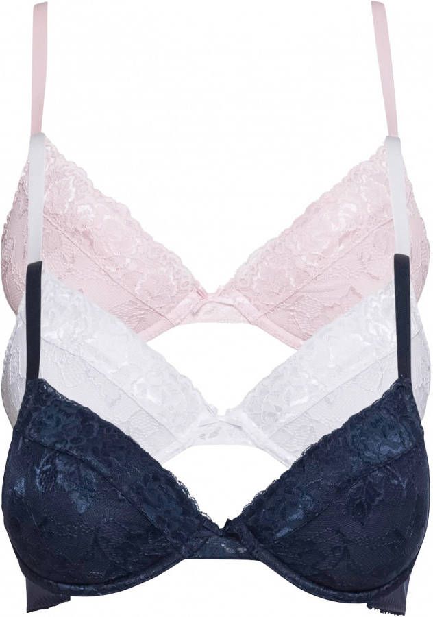 bonprix Push up bh met beugels(set van 3 )