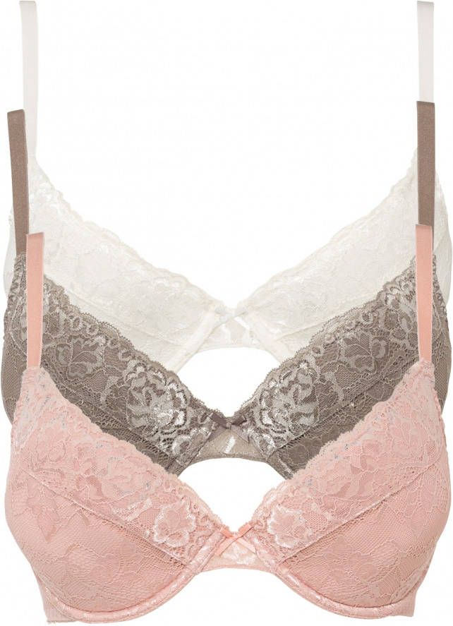 bonprix Push up bh met beugels(set van 3 )