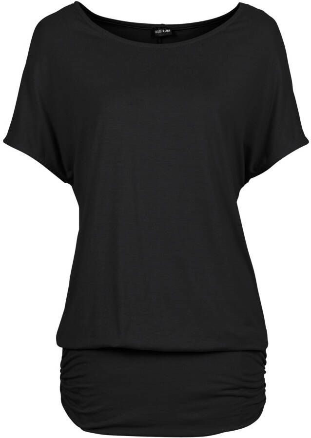 BODYFLIRT Shirt, zwart, 95% viscose, 5% elastan