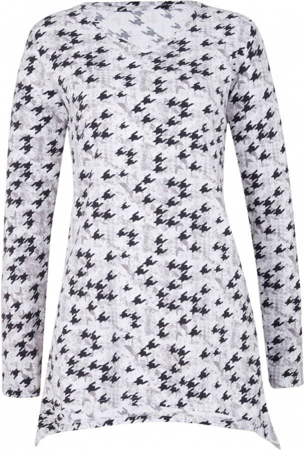 bonprix Shirt met puntige onderrand