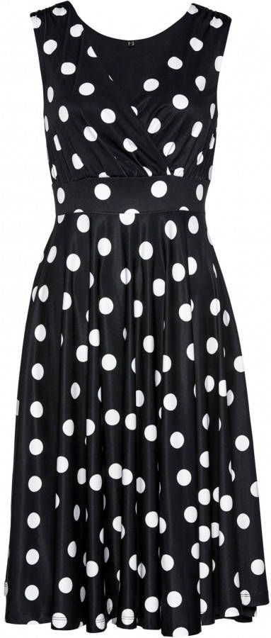 bpc selection Shirtjurk, zwart/wit gestippeld, 95% polyester, 5% elastan