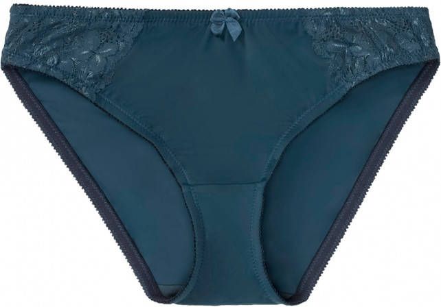 bpc selection Slip, blauwpetrol, 82% polyamide, 18% elastan