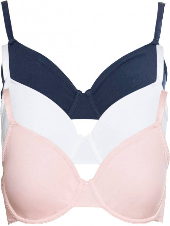 bonprix T shirt beugel bh(set van 3)met biologisch katoen