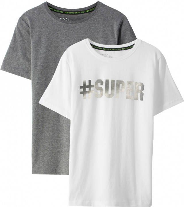 bonprix Jongens T shirt(set van 2)van biologisch katoen