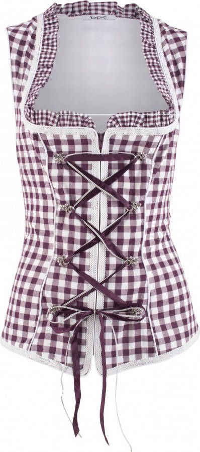 bonprix Tiroler bustier met ritssluiting