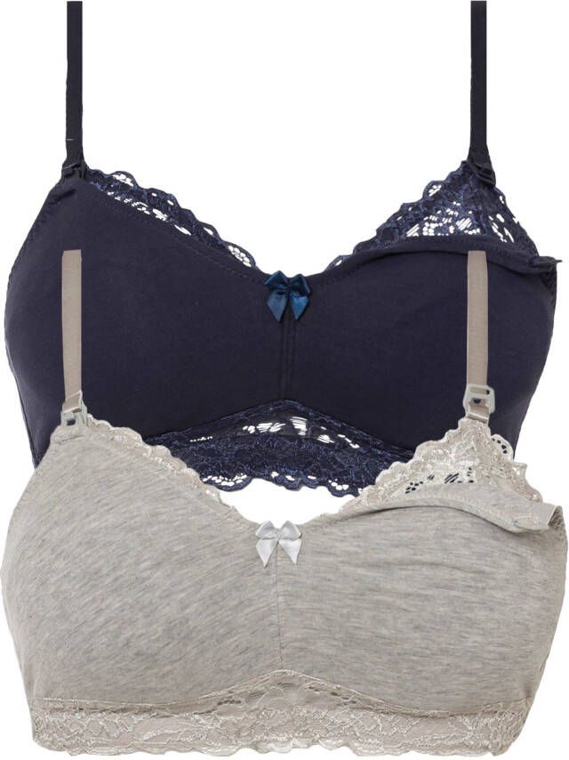 bonprix Voedingsbh zonder beugels(set van 2)met biologisch katoen