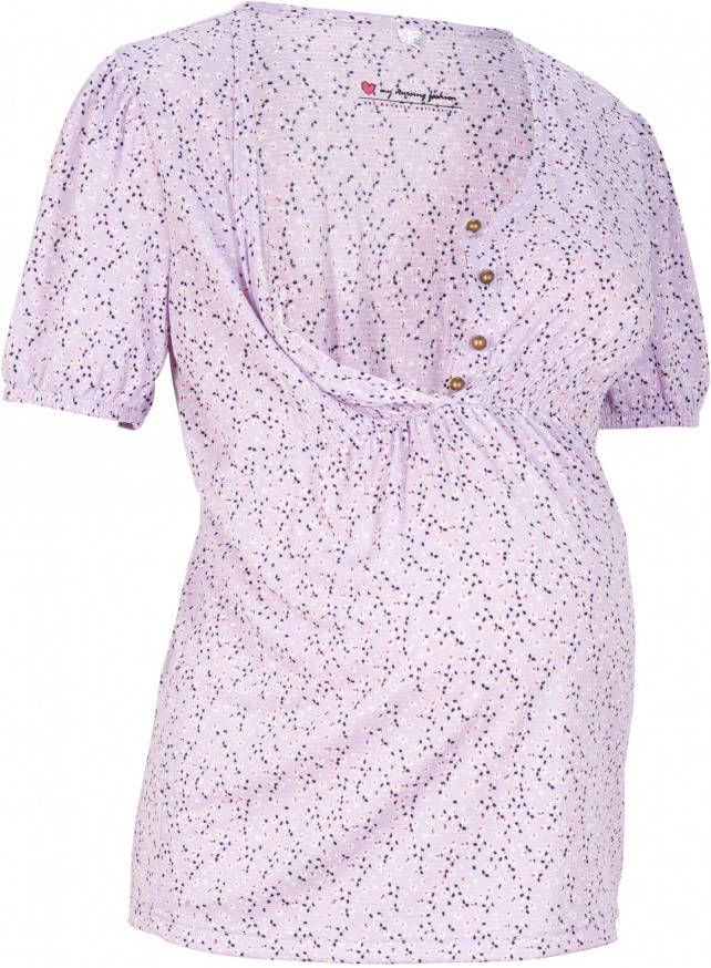 bonprix Zwangerschapsshirt/voedingsshirt met smokwerk