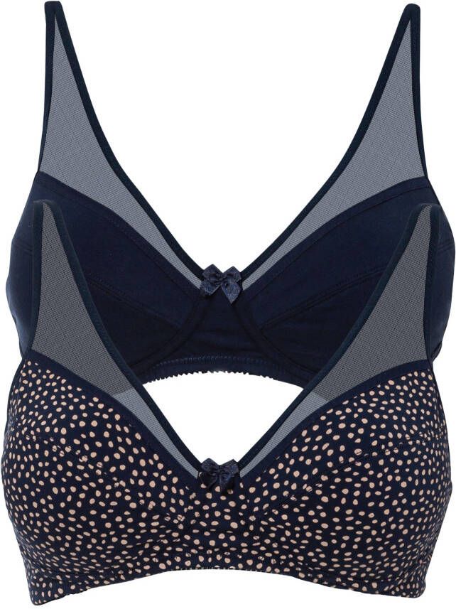 bonprix Bh zonder beugels met katoen(set van 2 )