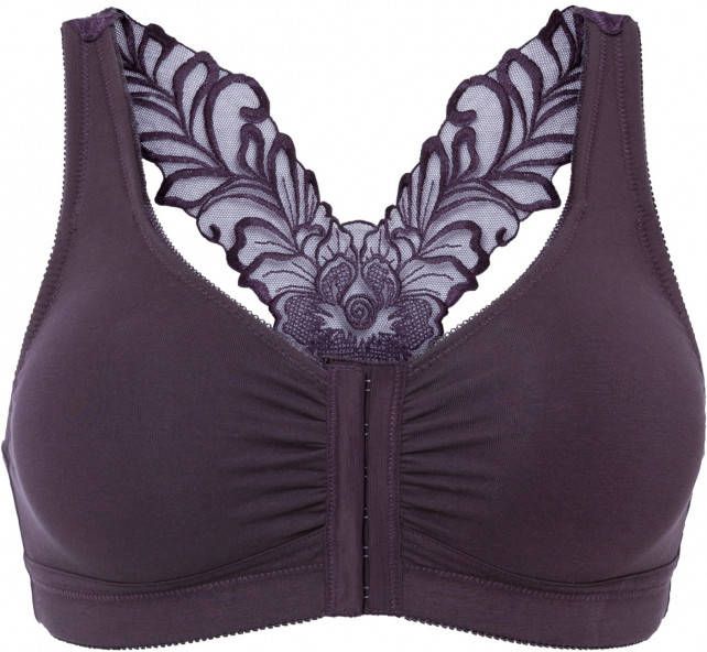 bonprix Bh zonder beugels met sluiting voorop en katoen