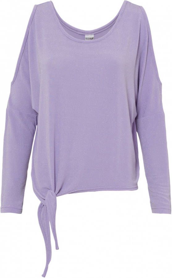 bonprix Cold shoulder shirt met glitter