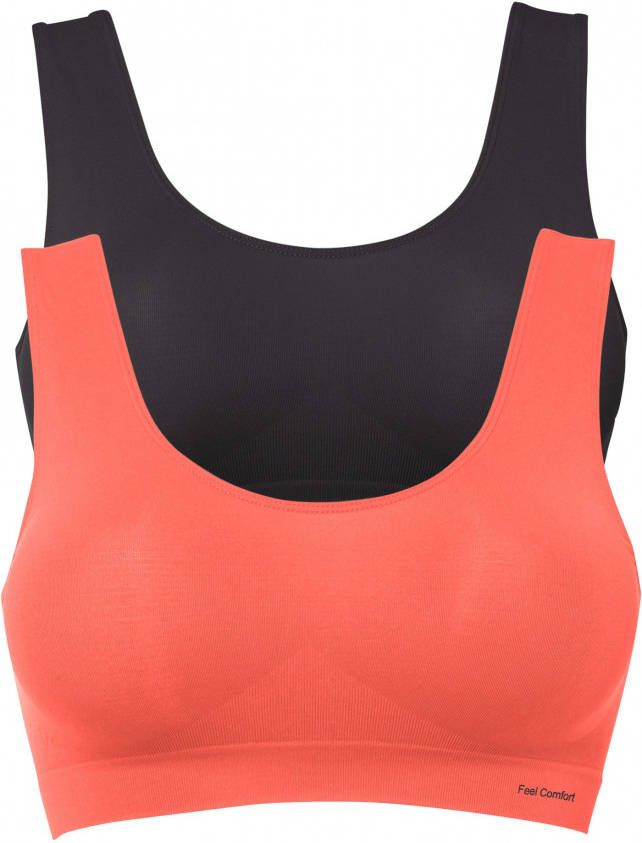 bonprix Feel Comfort naadloze bralette(set van 2 )
