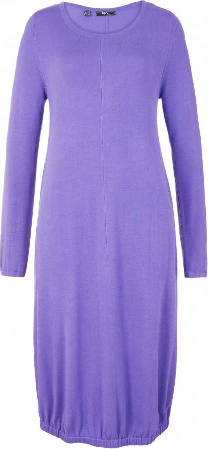 bonprix Fijn gebreide jurk in O lijn, knielang