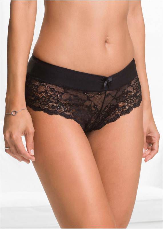 BODYFLIRT Hipster, zwart, 92% polyamide, 8% elastan