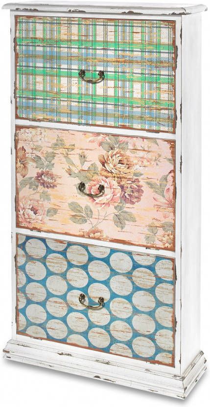 bpc living bonprix collection Schoenenkast Anike (3 kleppen), multicolor, MDF, vuren