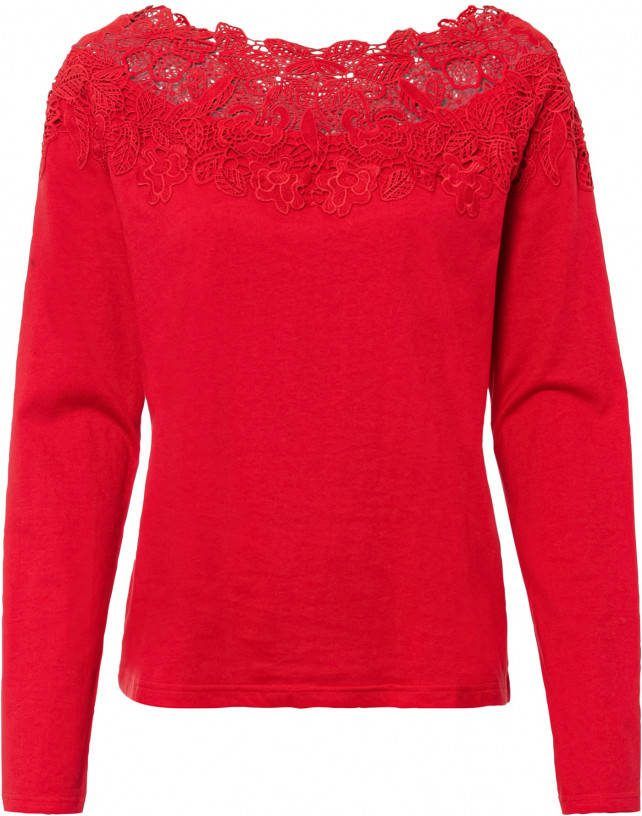 bonprix Shirt met kant