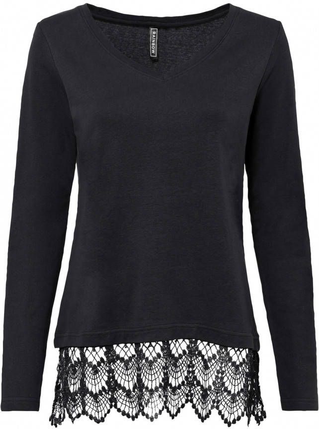 bonprix Shirt met kant