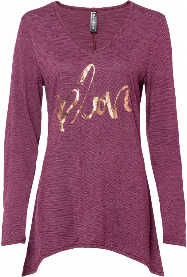 bonprix Shirt met puntige onderrand