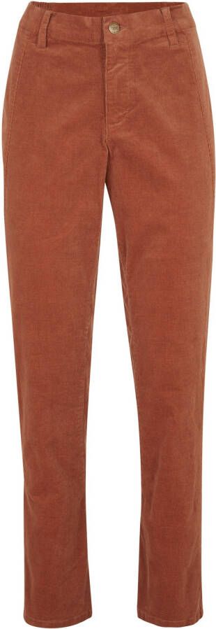 bpc bonprix collection Stretch corduroy broek met comfortband, kastanjebruin
