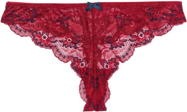 BODYFLIRT String, donkerrood/donkerblauw,