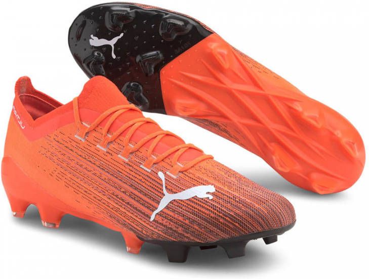 Puma ULTRA 1.1 Gras/Kunstgras Voetbalschoenen(MG)Oranje Zwart