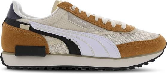 Puma Future Rider Heren Schoenen Beige Textil, Leer