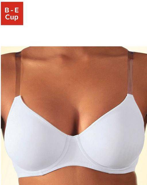 Nuance T shirt bh met beugel, zonder vullingen en met transparante bandjes