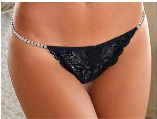 Lascana Rio slip met elegante kralendetails