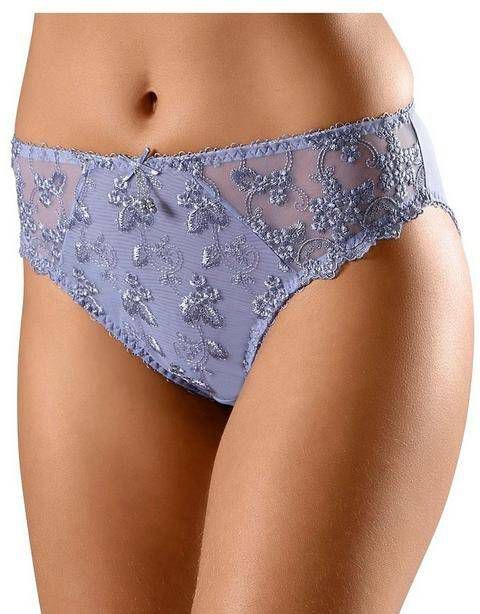 LASCANA slip met transparante kant in bloemetjes look